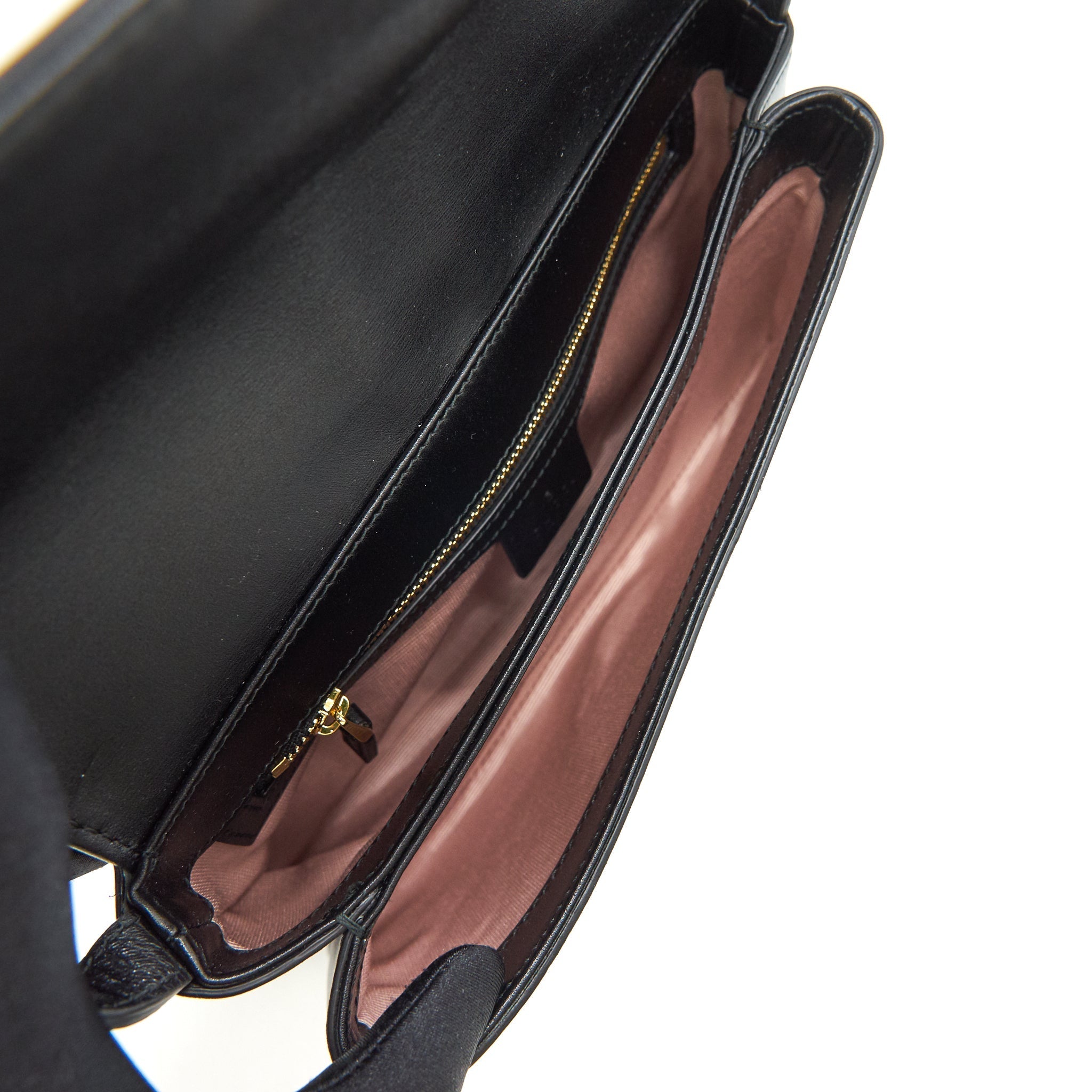 GUCCI ARLI SMALL SHOULDER BAG BLACK GHW