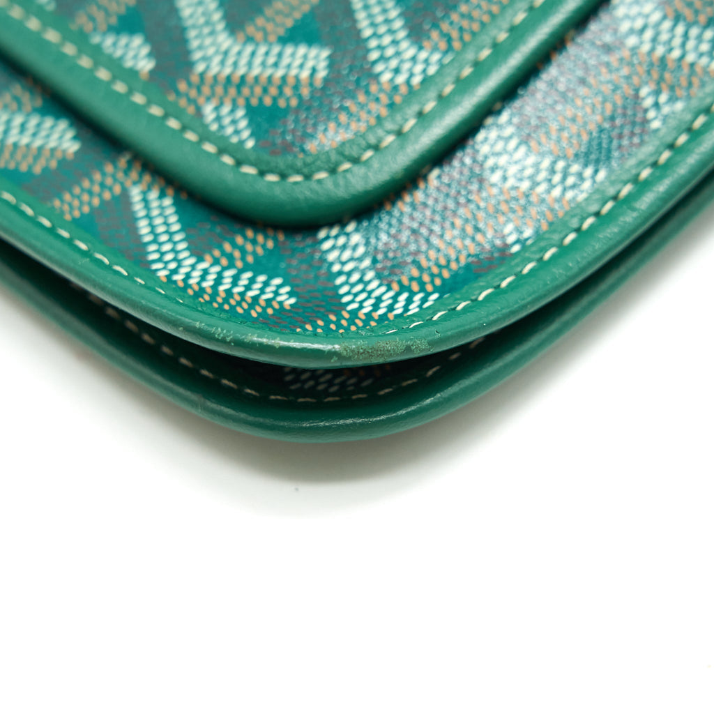 GOYARD PLUMET CROSSBAG WALLET CLUTCH GREEN
