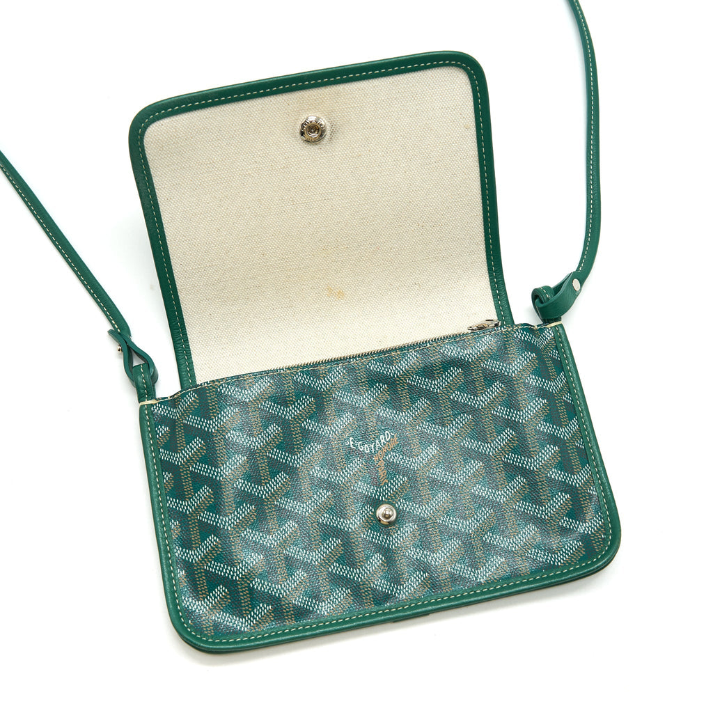 GOYARD PLUMET CROSSBAG WALLET CLUTCH GREEN