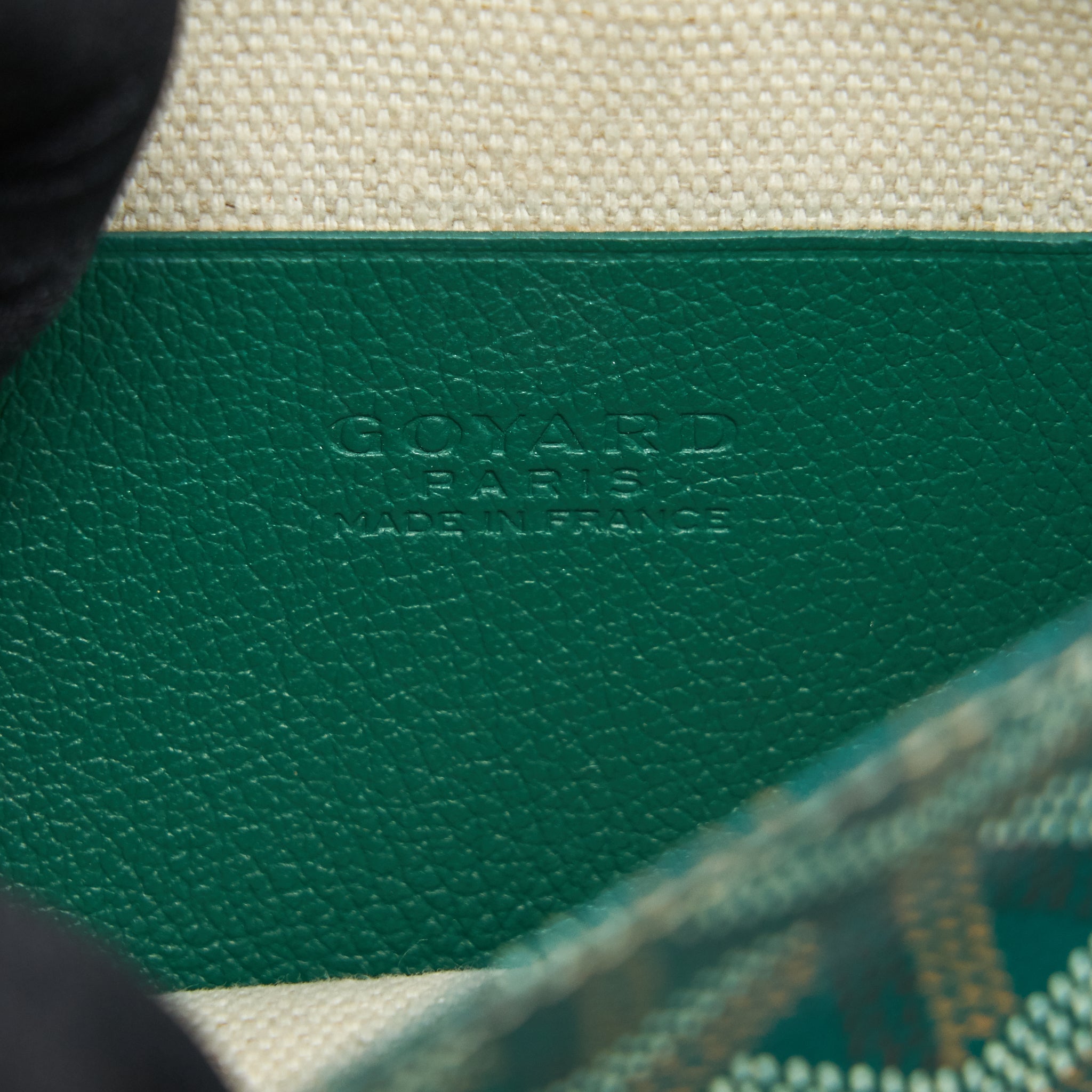 GOYARD PLUMET CROSSBAG WALLET CLUTCH GREEN