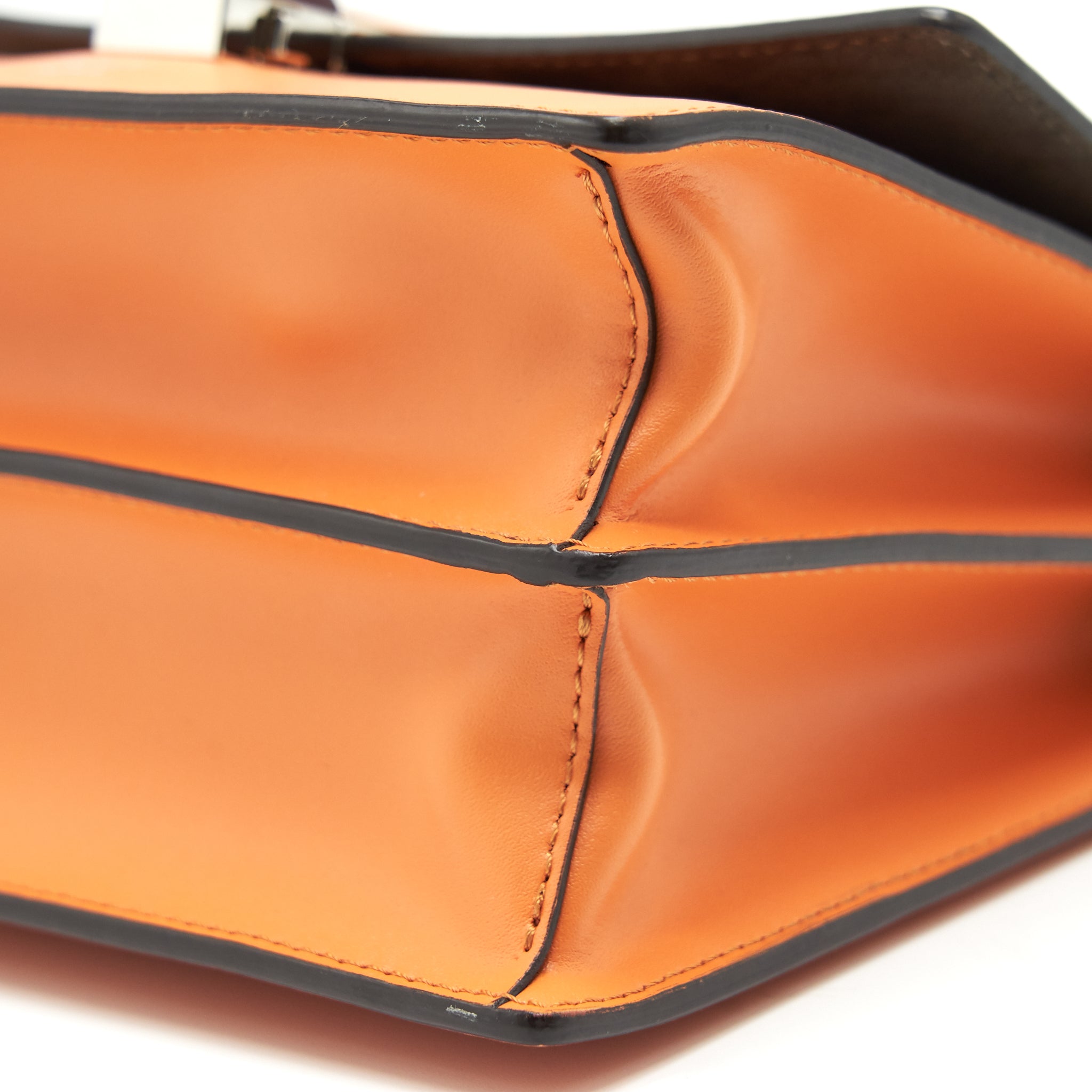FENDI KAN I SMALL SHOULDER BAG ORANGE