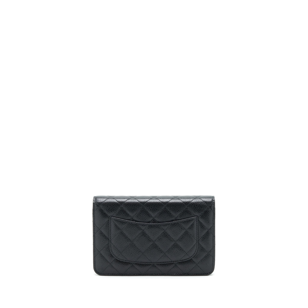 CHANEL CLASSIC WALLET ON CHAIN CAVIAR BLACK SHW