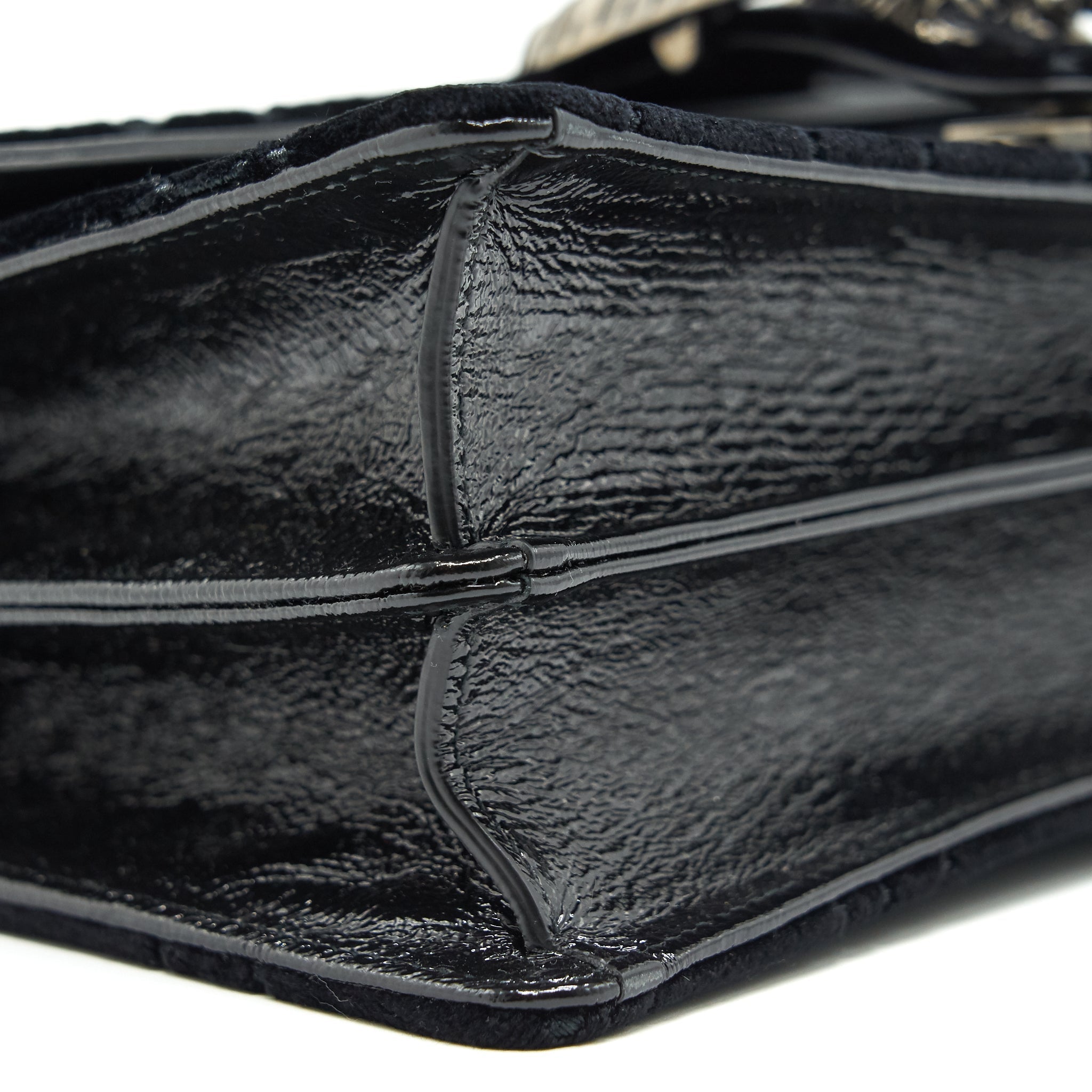 GUCCI DIONYSUS GG MEDIUM VELVET BLACK SHOULDER BAG