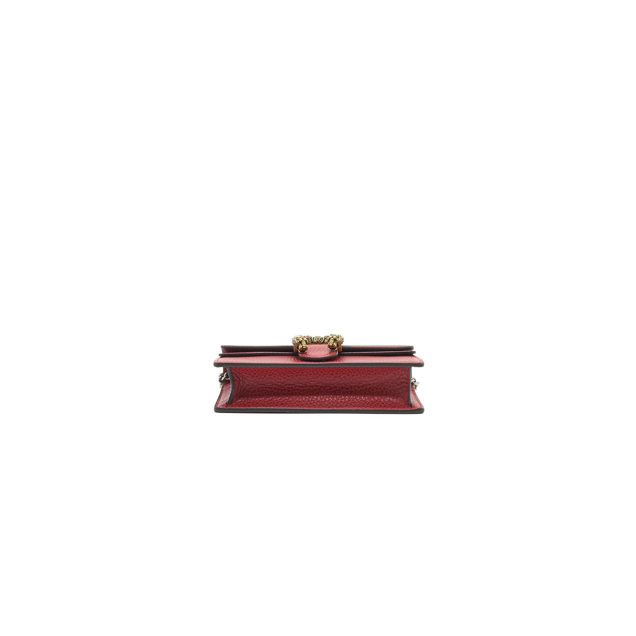GUCCI DIONYSUS LEATHER SUPER MINI BAG RED