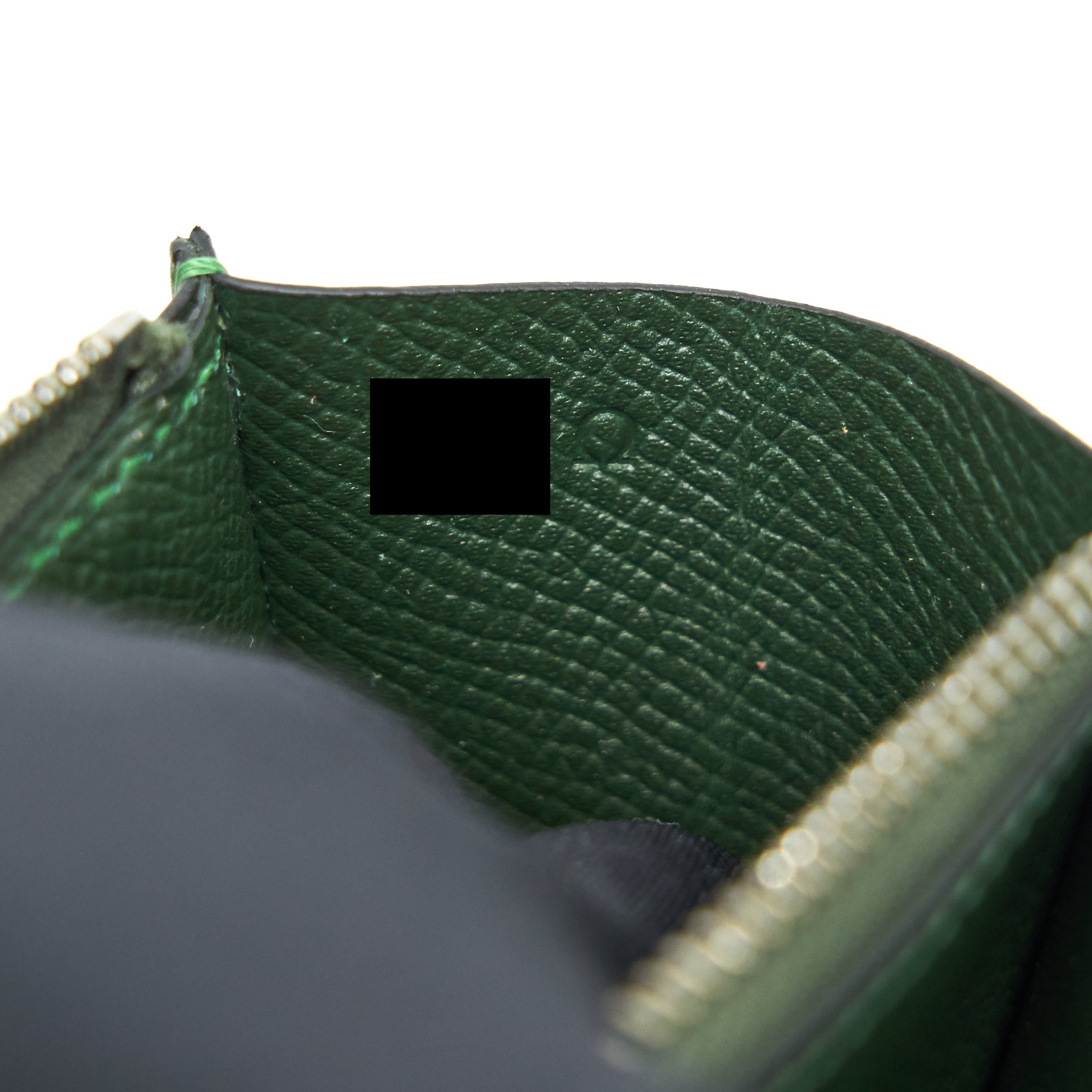 HERMES CONSTANCE WALLET DARK GREEN