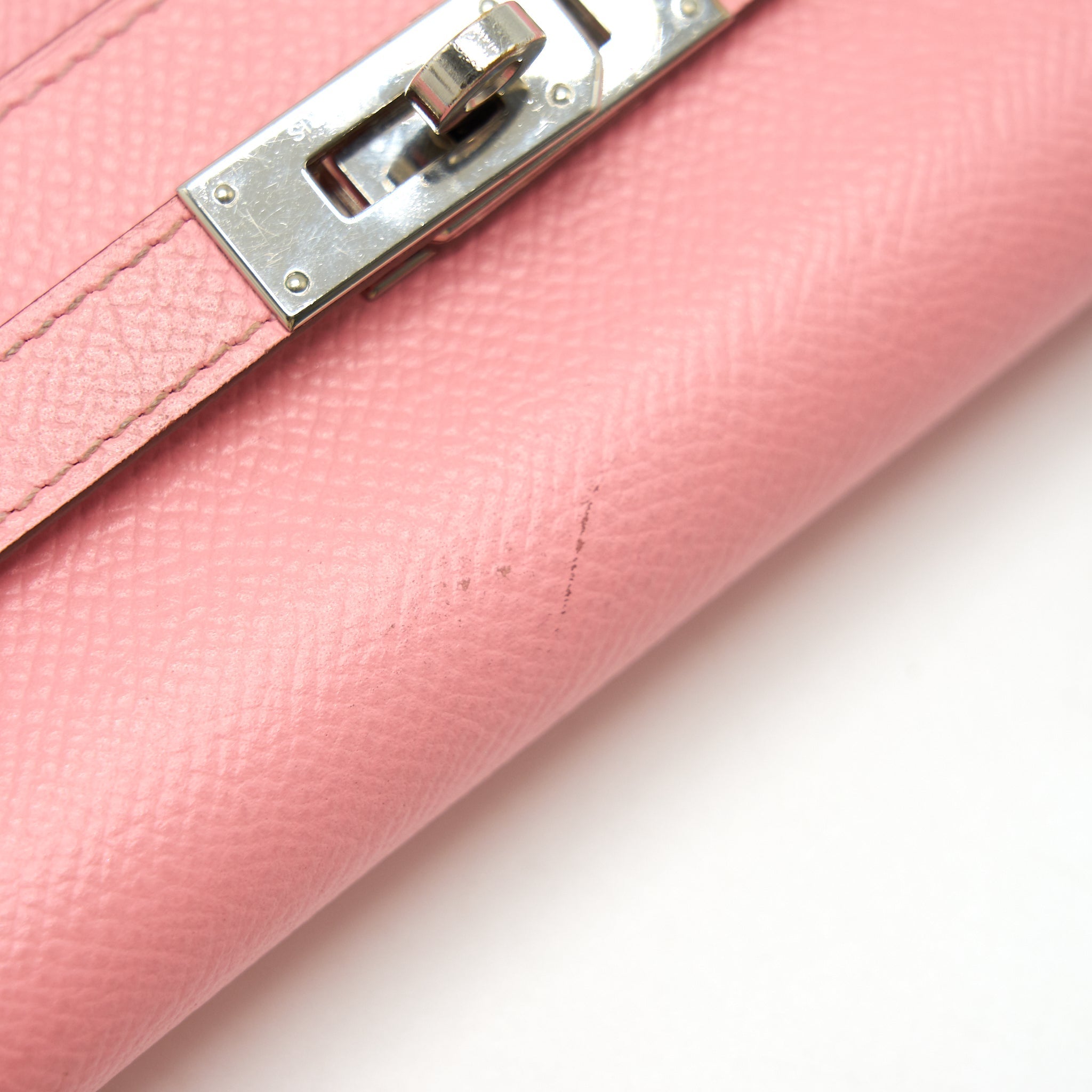 HERMES KELLY LONG WALLET PINK SHW