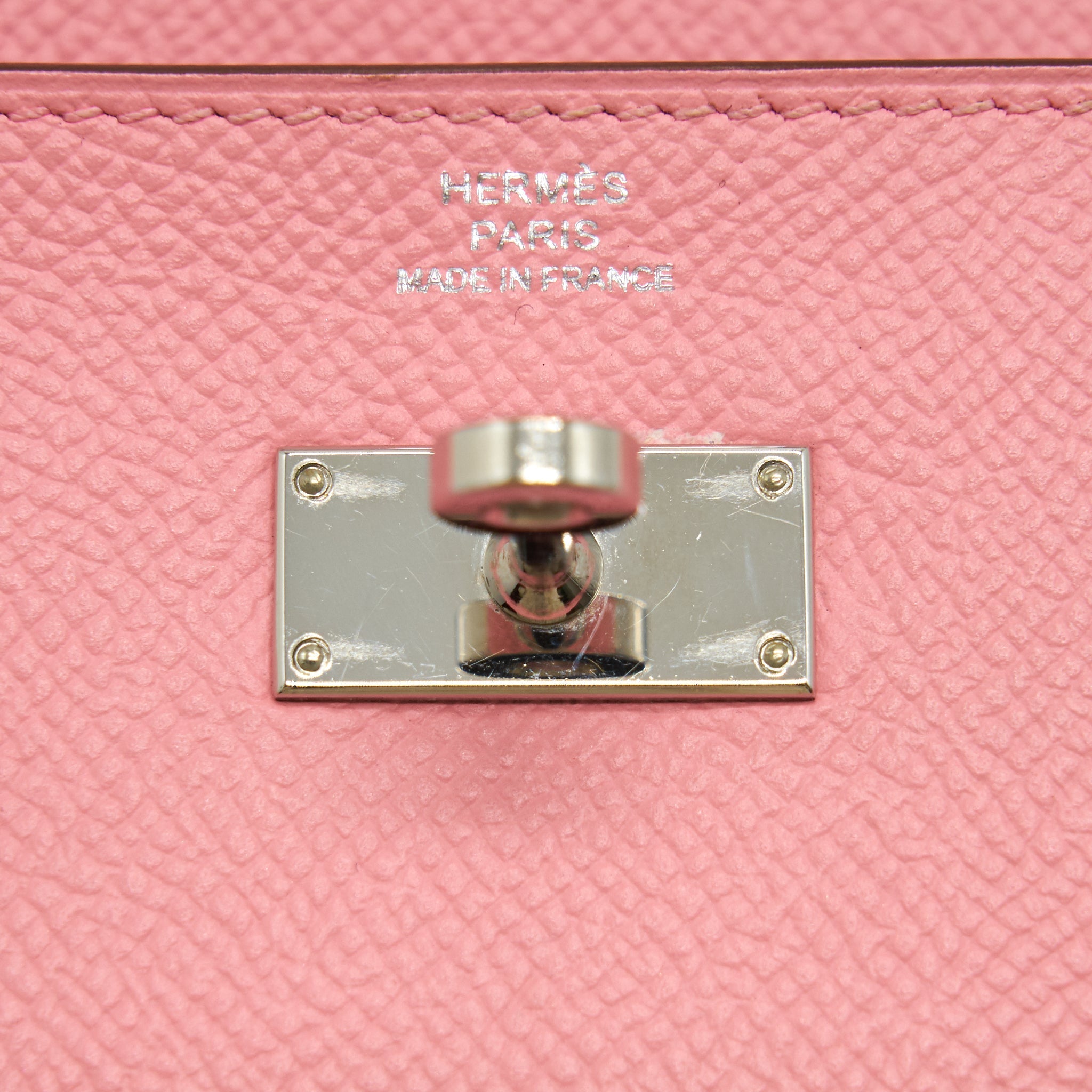 HERMES KELLY LONG WALLET PINK SHW