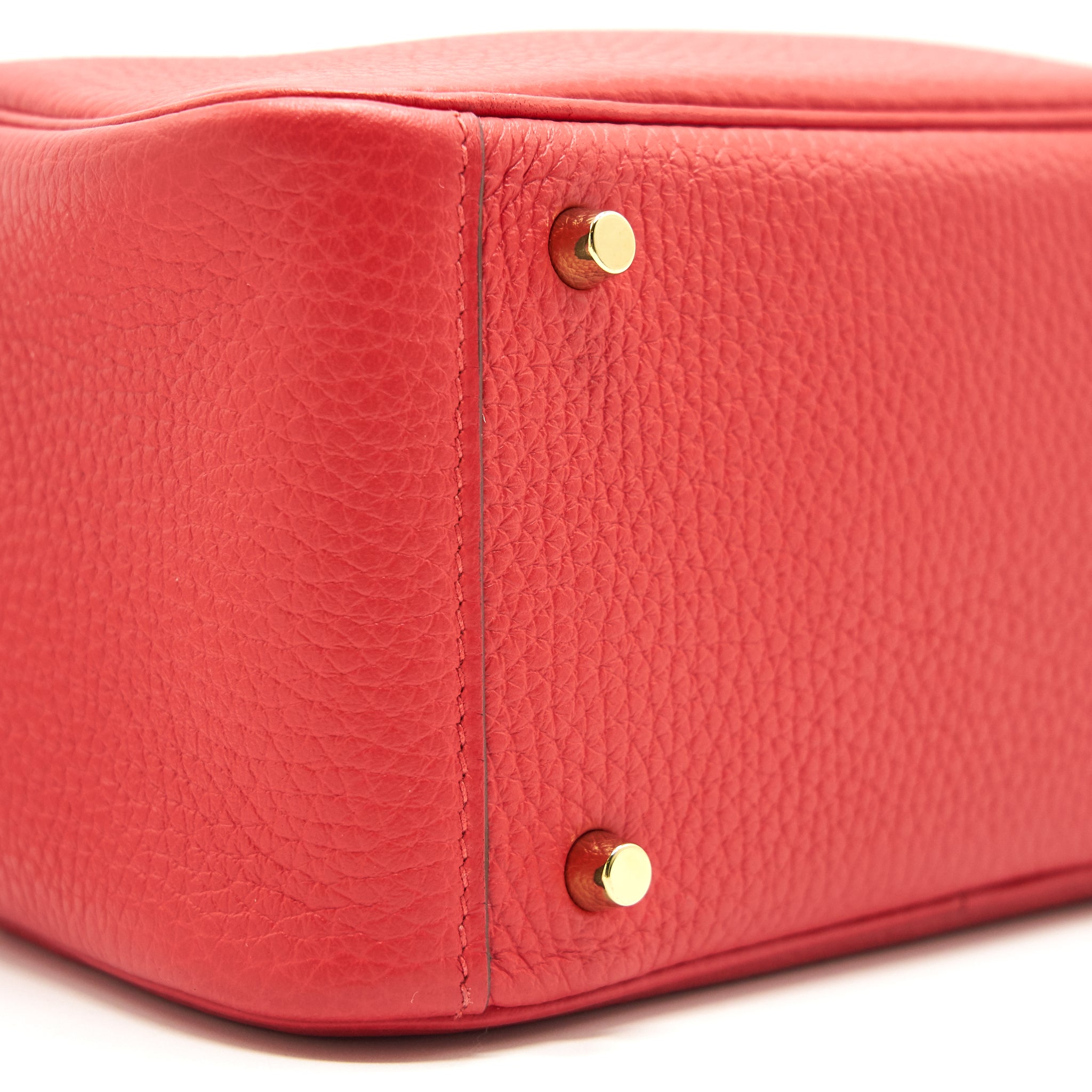 HERMES MINI LINDY ROUGE TOMATE GHW