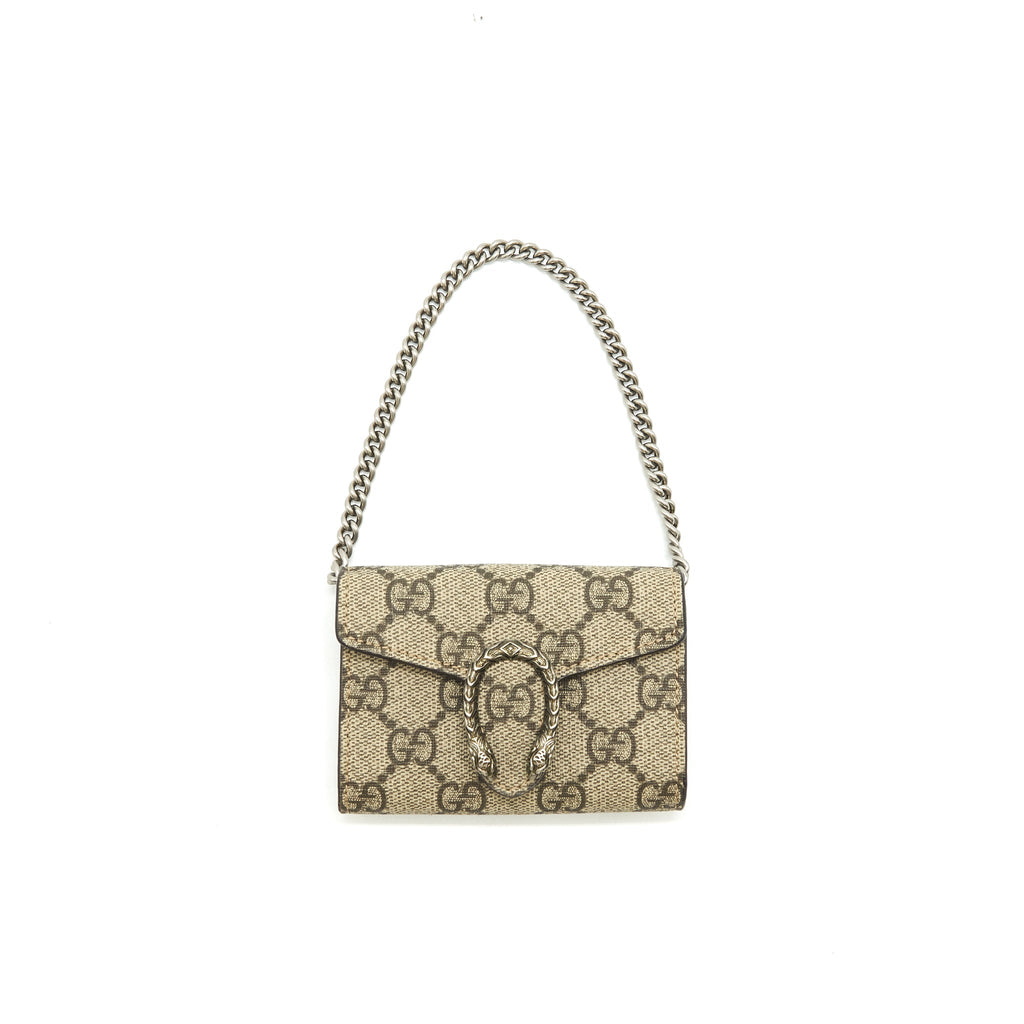 GUCCI DIONYSUS CARD HOLDER WITH CHAIN