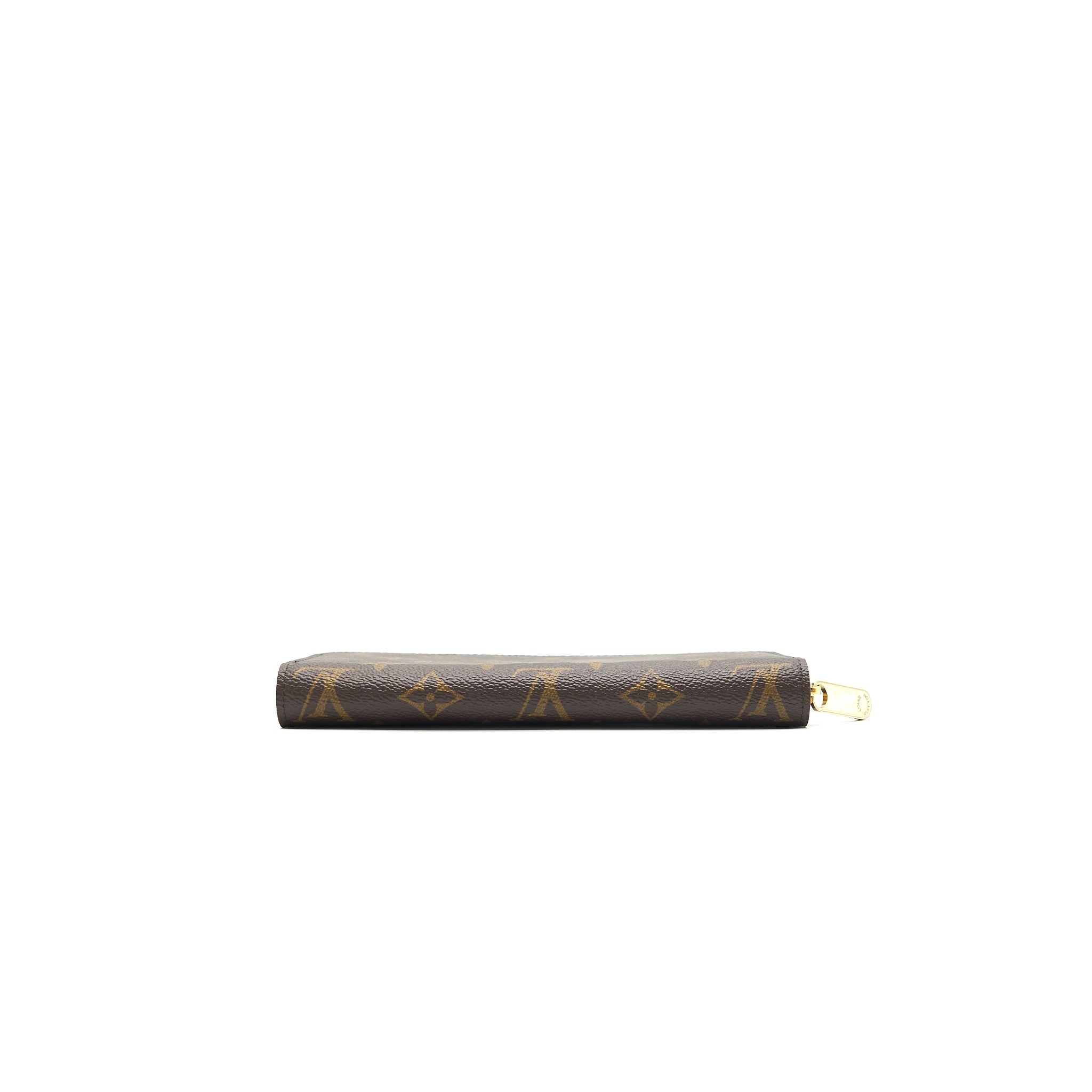 LOUIS VUITTON ZIPPY WALLET MONOGRAM CANVAS BROWN