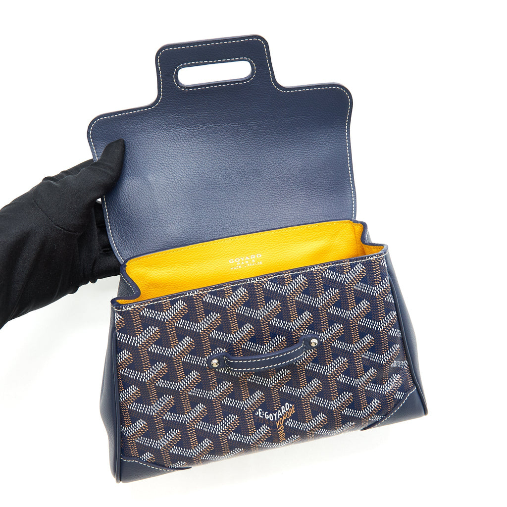 GOYARD MINI SAIGON BAG NAVY