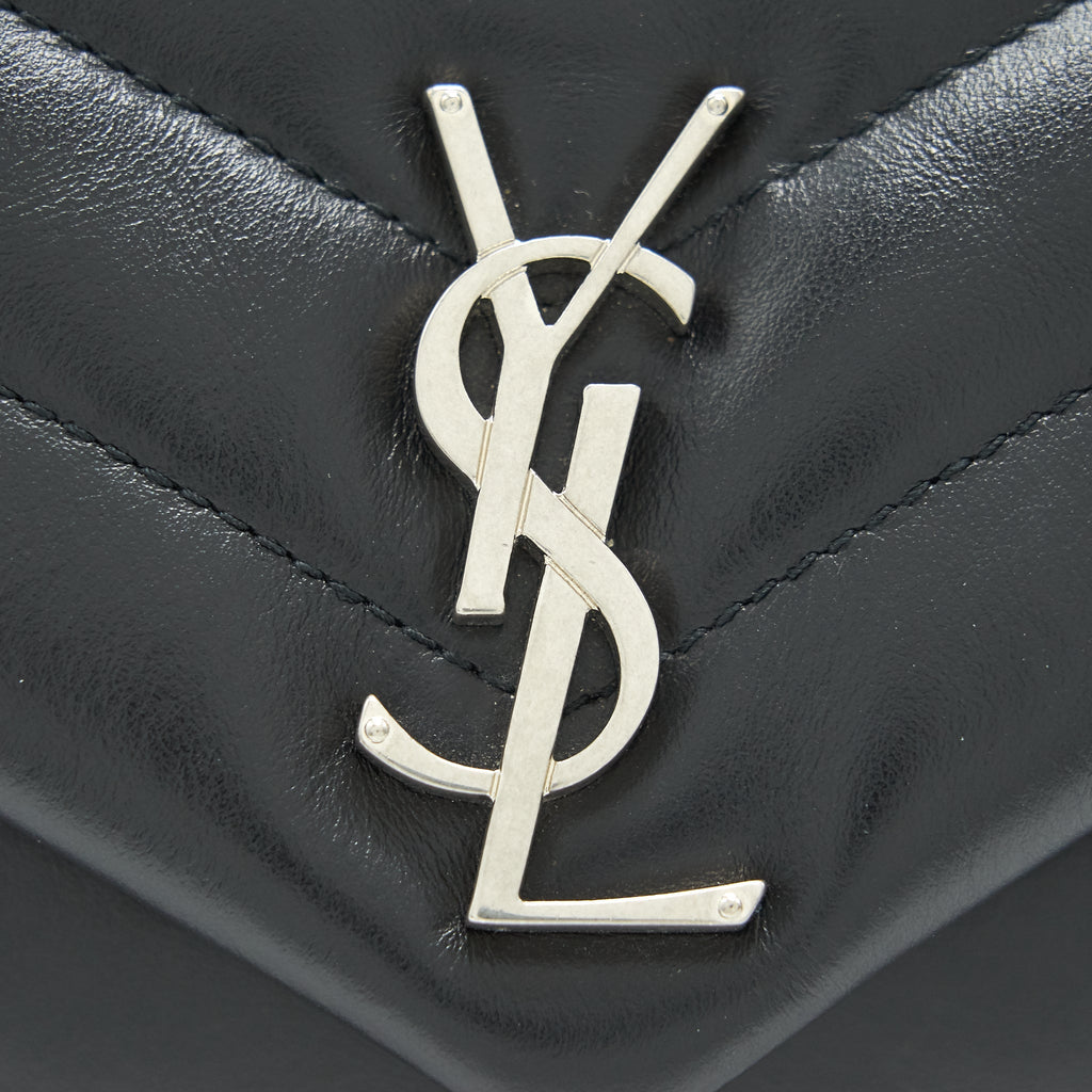 SAINT LAURENT SMALL LOULOU BAG BLACK SHW