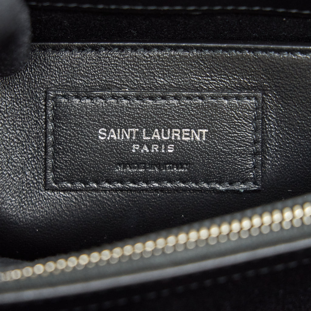 SAINT LAURENT SMALL LOULOU BAG BLACK SHW