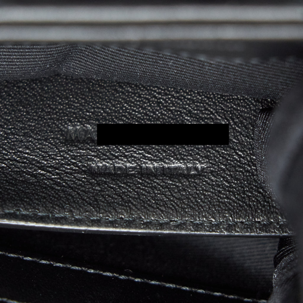 SAINT LAURENT SMALL LOULOU BAG BLACK SHW