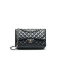 CHANEL CLASSIC DOUBLE FLAP LAMBSKIN BLACK SHW SERIAL 13