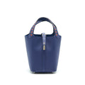 HERMES PICOTIN 18 BLUE ENCRE/BRIQUE/NIOR SHW