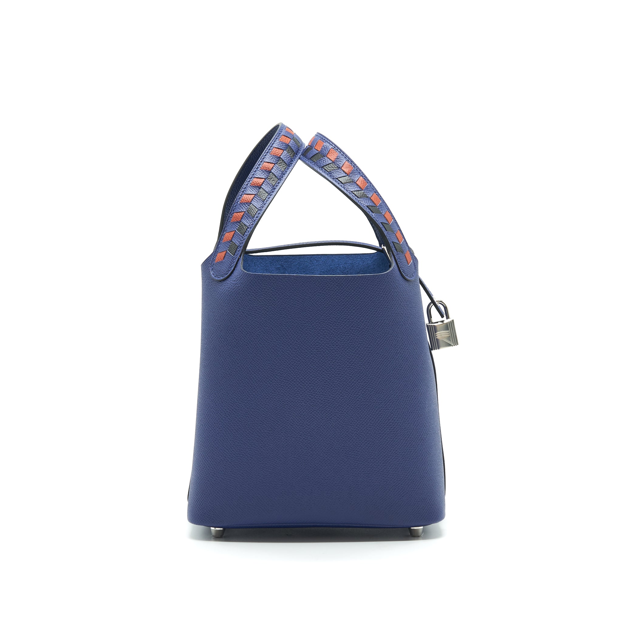 HERMES PICOTIN 18 BLUE ENCRE/BRIQUE/NIOR SHW