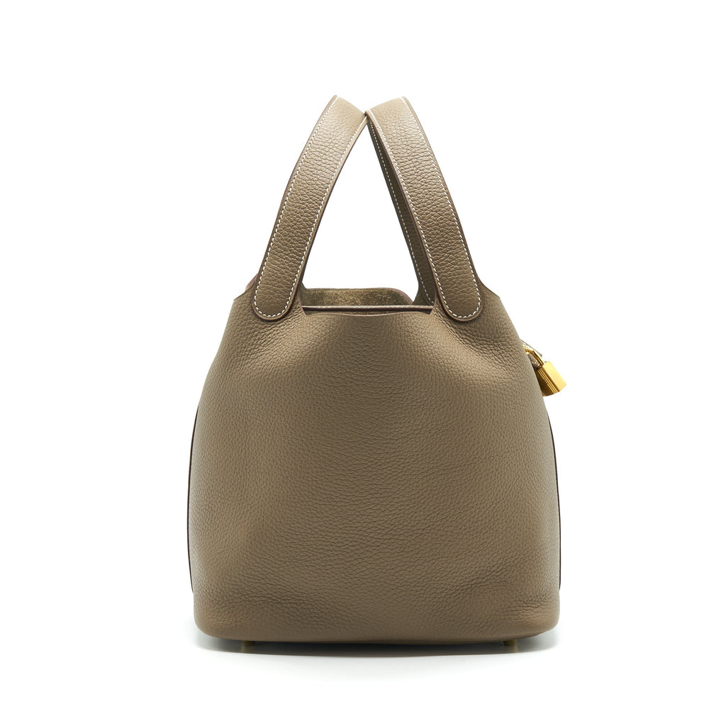 HERMES PICOTIN 22 ETOUPE GHW