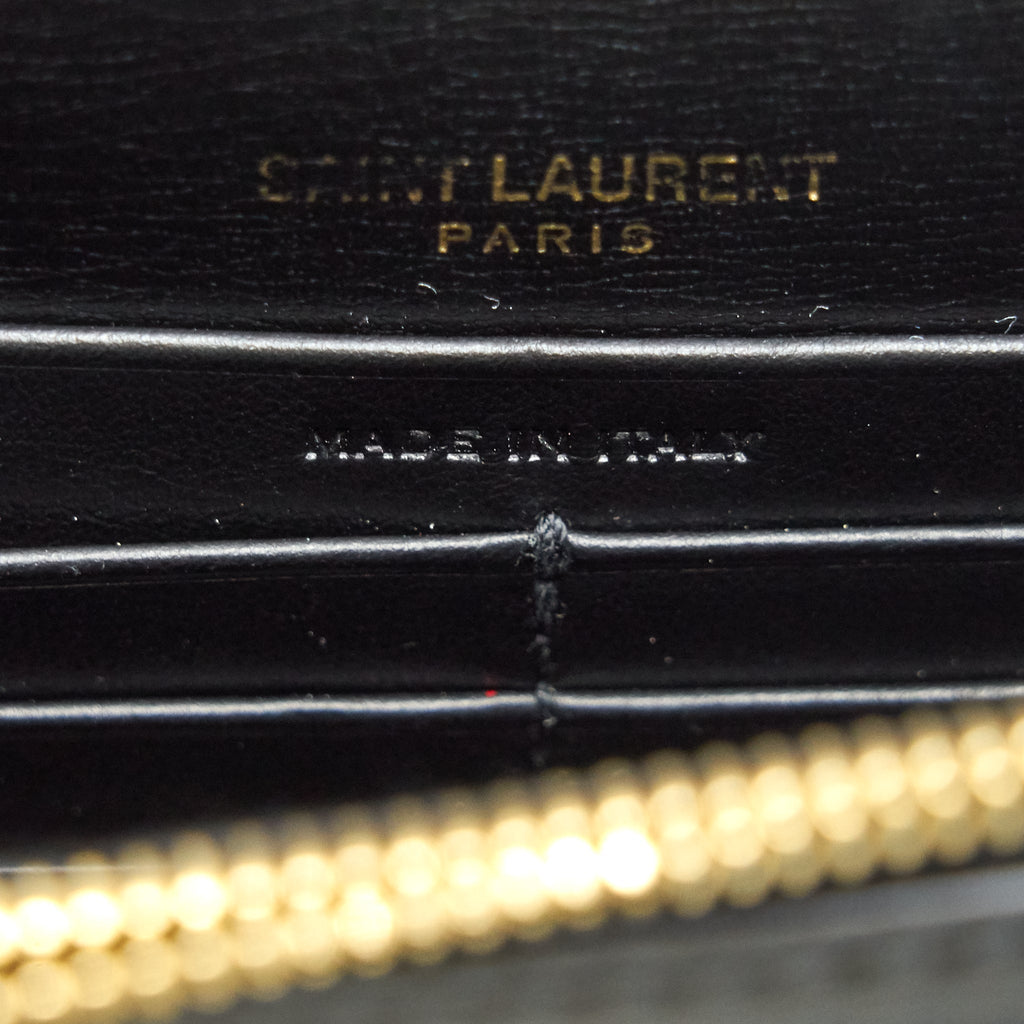 SAINT LAURRNT SUNSET CHAIN WALLET BLACK GHW