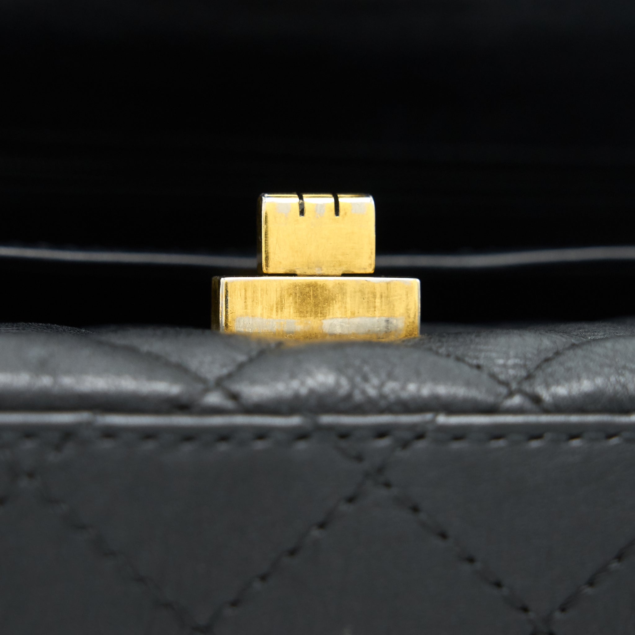CHANEL SMALL 2.55 HANDBAG BLACK GHW SERIAL 23
