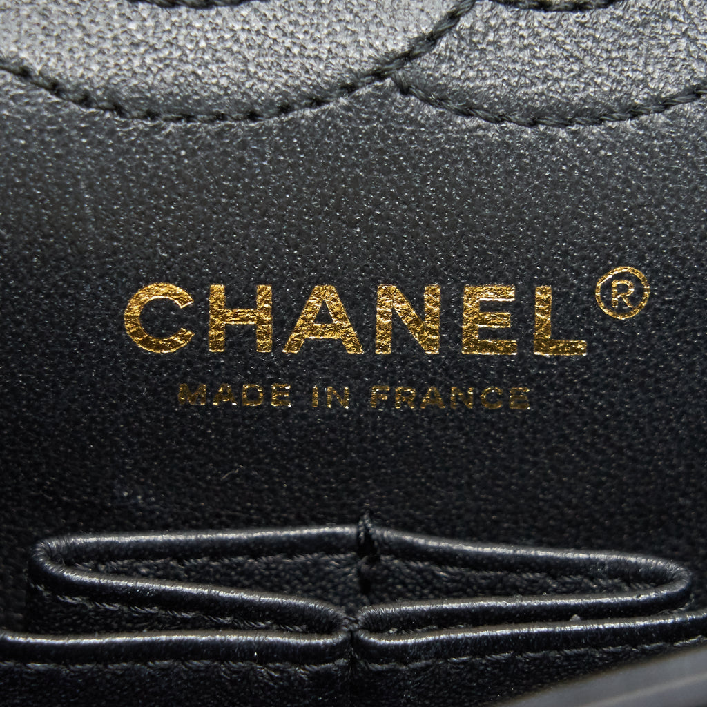 CHANEL SMALL 2.55 HANDBAG BLACK GHW SERIAL 23