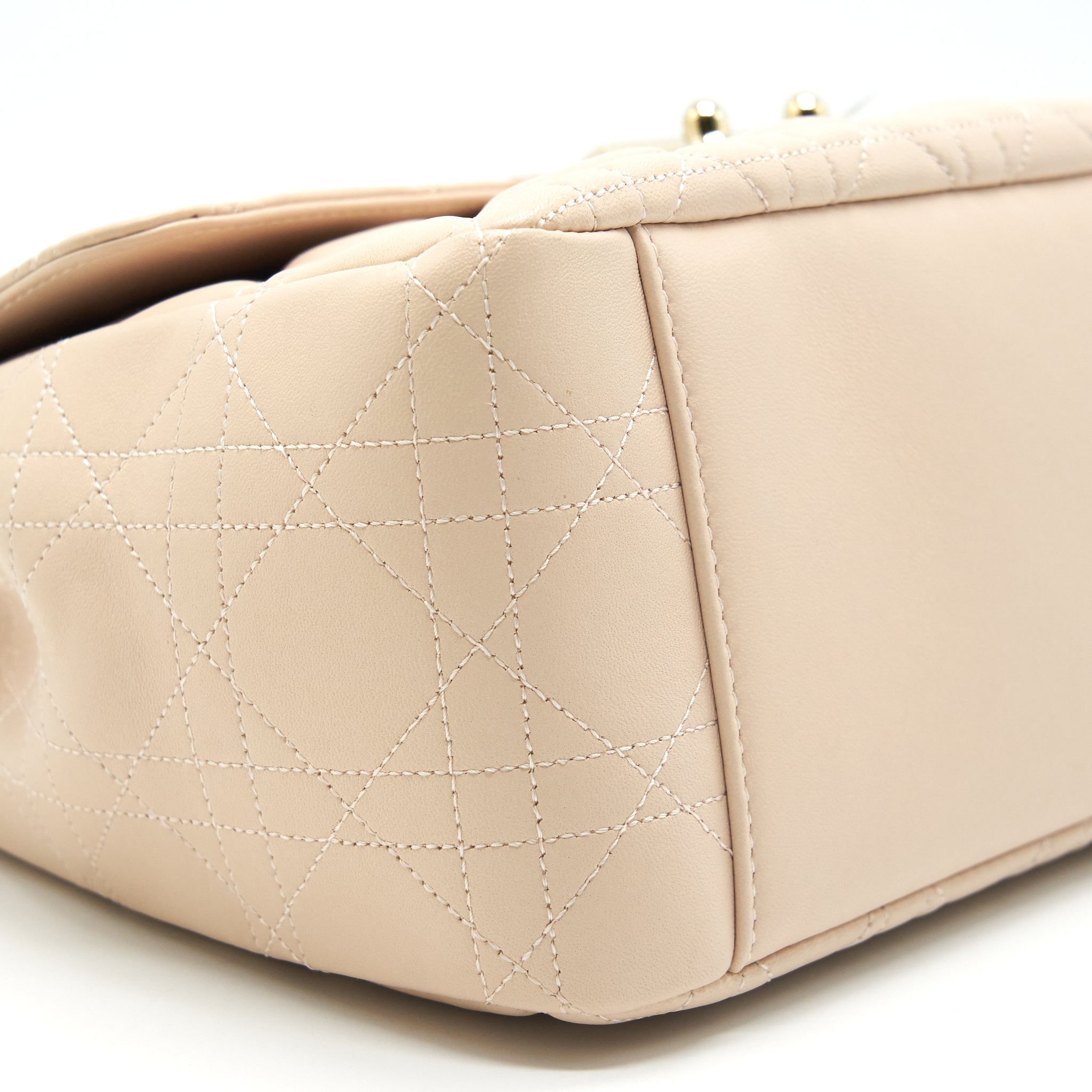 DIOR MISS DIOR MEDIUM FLAP BAG LIGHT PINK WITH LGHW