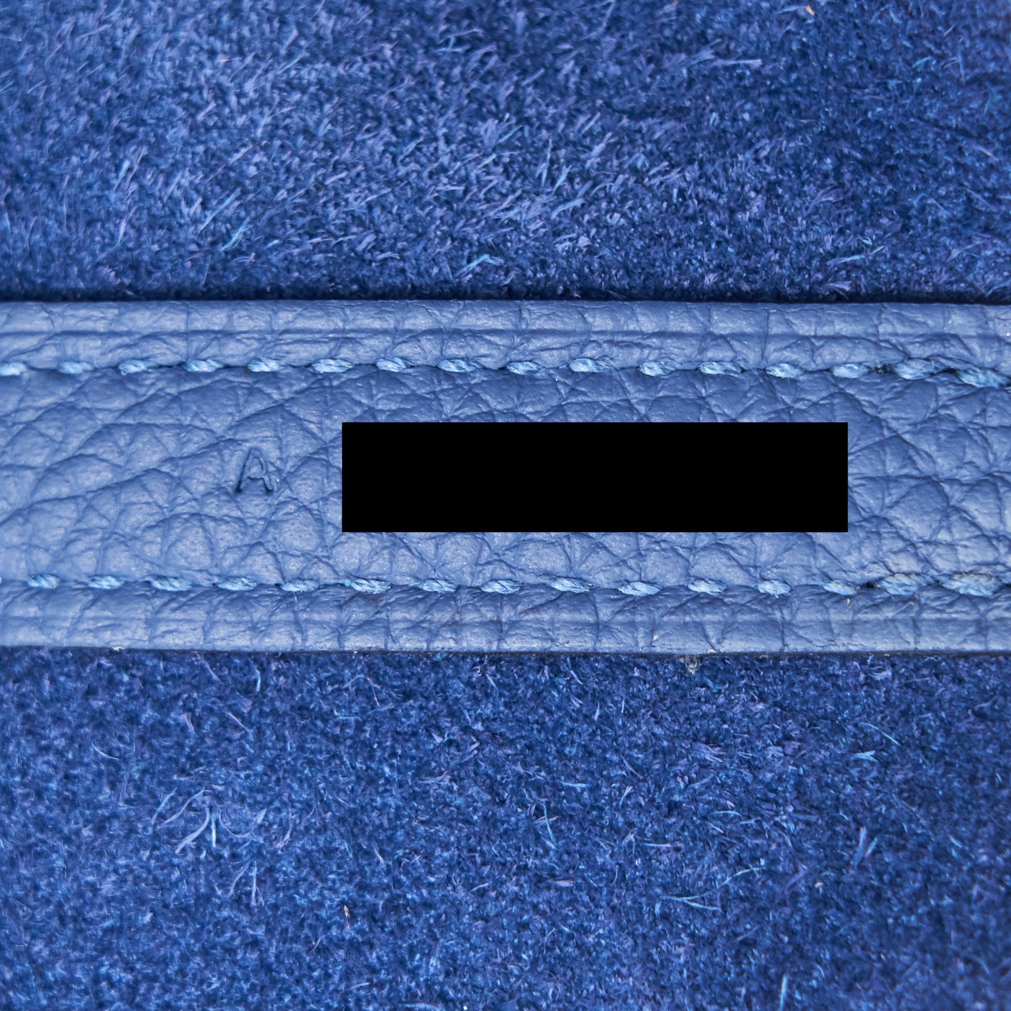 HERMES PICOTIN 22 BLUE WITH ORANGE HANDLE