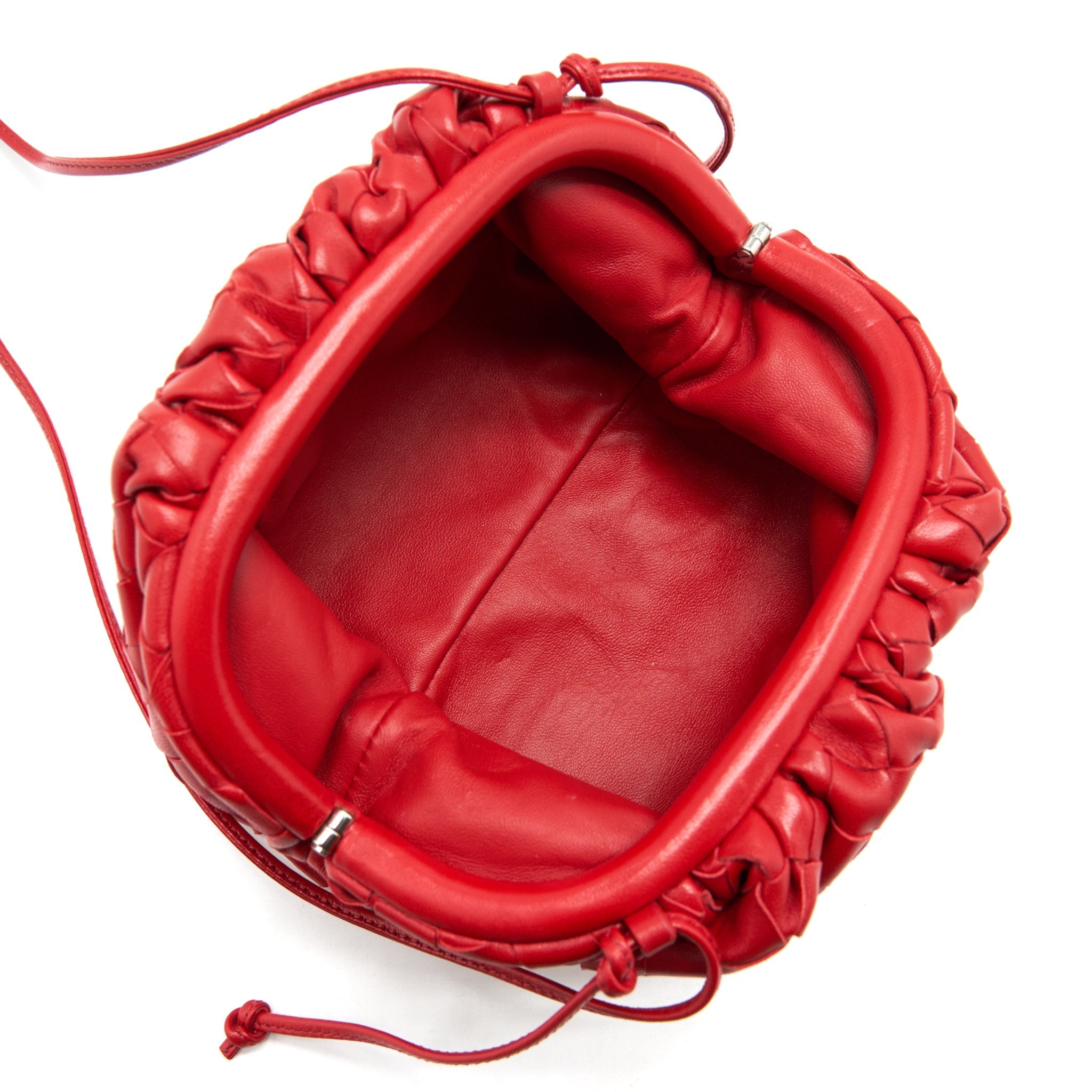 BOTTEG VENETA MINI POUCH RED