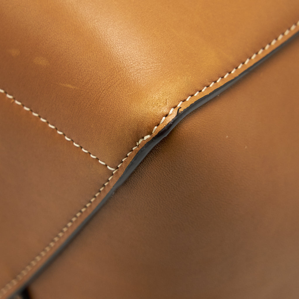 CELINE SANGLE BUCKET BAG BROWN GHW