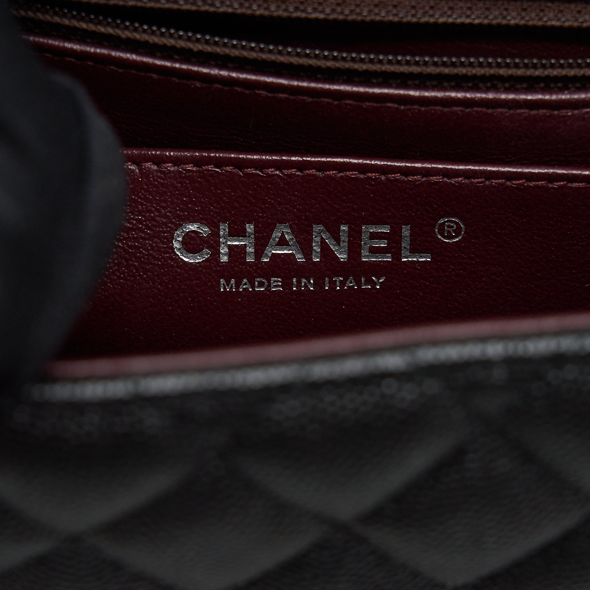 CHANEL MINI SQUARE FLAP BAG CAVIAR BLACK SHW