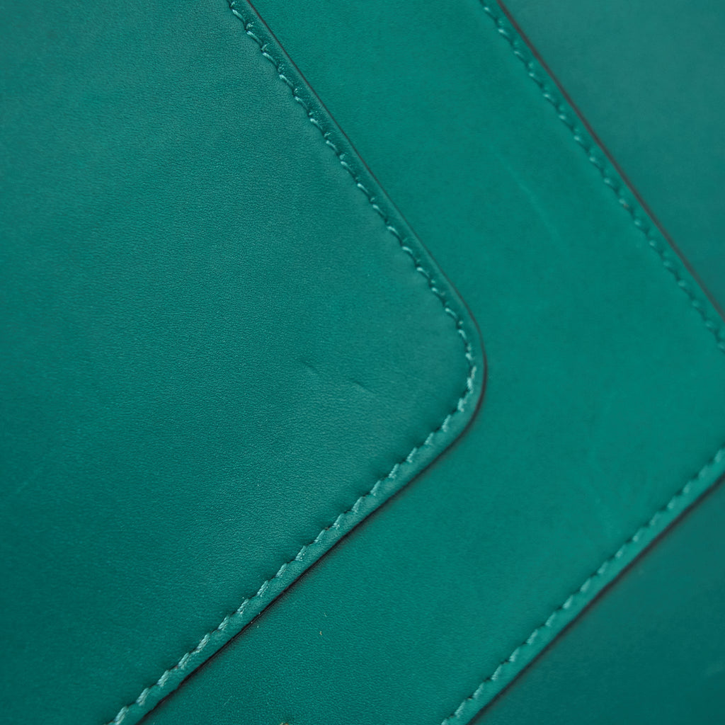 BVLGARI SERPENTI FLAP SHOULDER BAG GREEN