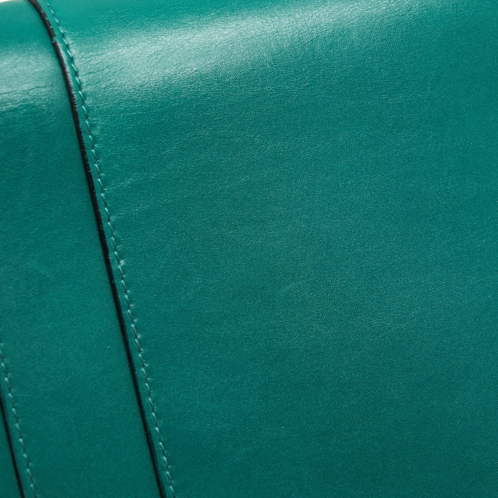 BVLGARI SERPENTI FLAP SHOULDER BAG GREEN