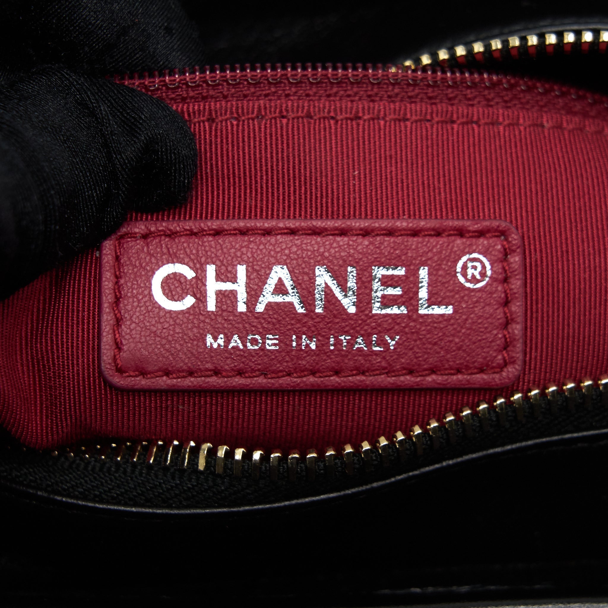 CHANEL SMALL HOBO GABRIELLE CALFSKIN BLACK GHW