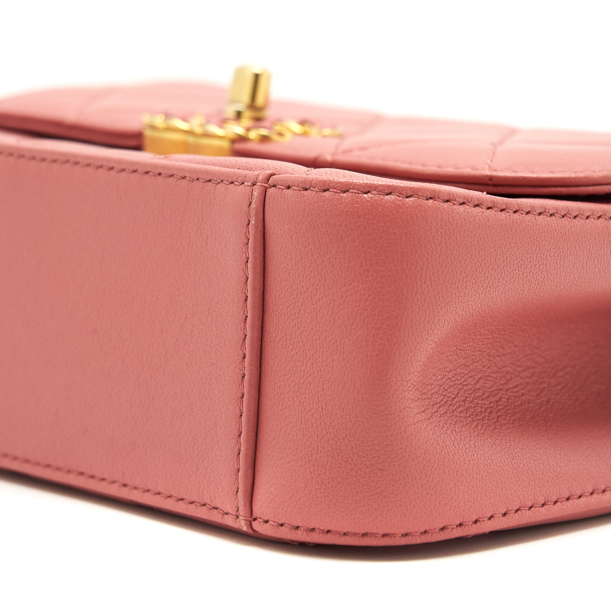 CHANEL TOP HANDLE METIS BAG LAMBSKIN PINK BRUSHED GHW