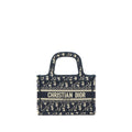 DIOR MINI BOOK TOTE BAG IN BLUE OBLIQUE