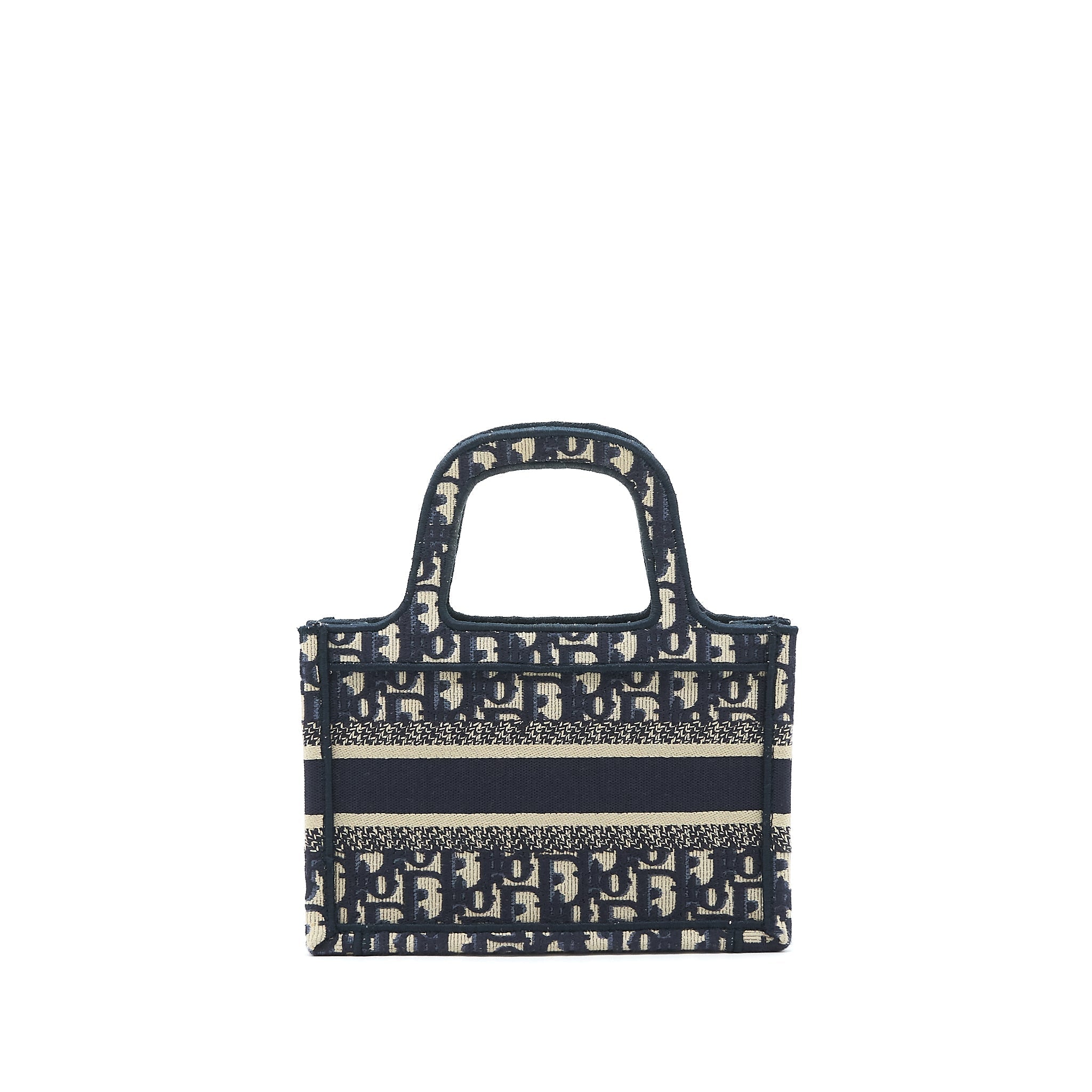 DIOR MINI BOOK TOTE BAG IN BLUE OBLIQUE