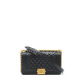 CHANEL MEDIUM LEBOY BLACK CAVIAR GHW