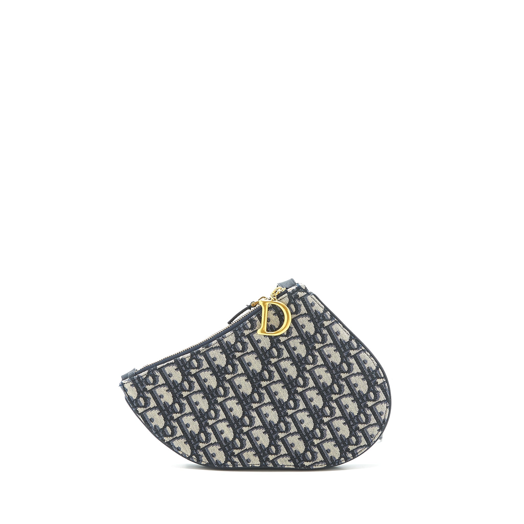 DIOR SADDLE TRIO CROSSBODY POUCH BLUE OBLIQUE
