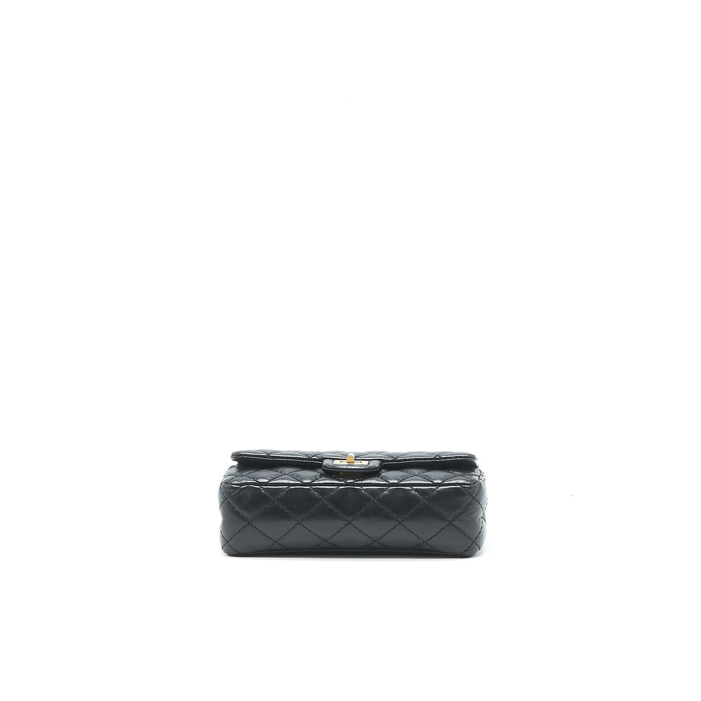 CHANEL 2.55 REISSUE MINI WAIST BELT BAG BLACK GHW