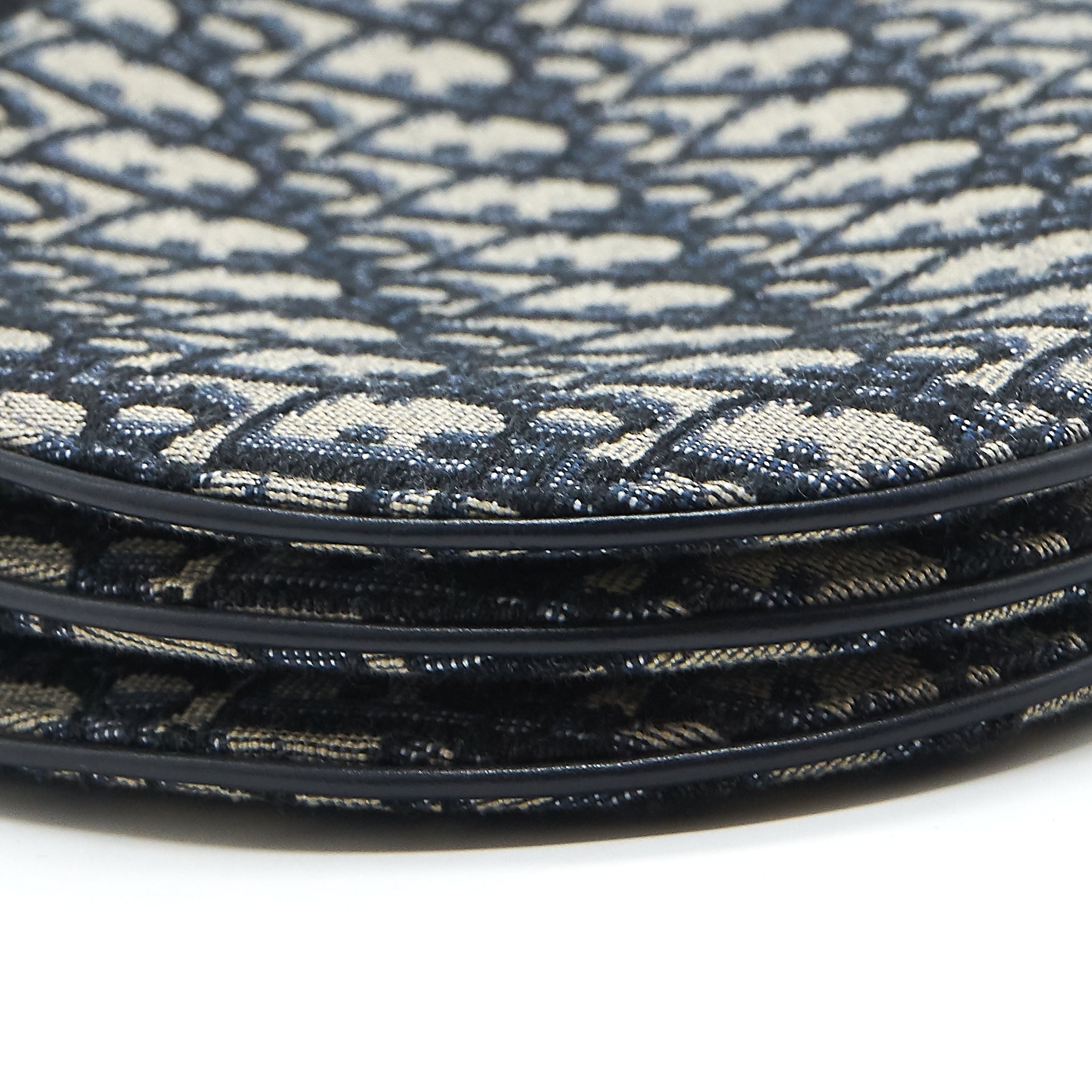 DIOR SADDLE TRIO CROSSBODY POUCH BLUE OBLIQUE