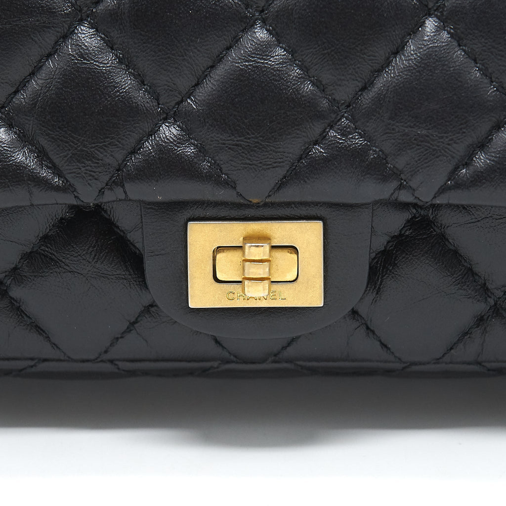 CHANEL 2.55 REISSUE MINI WAIST BELT BAG BLACK GHW