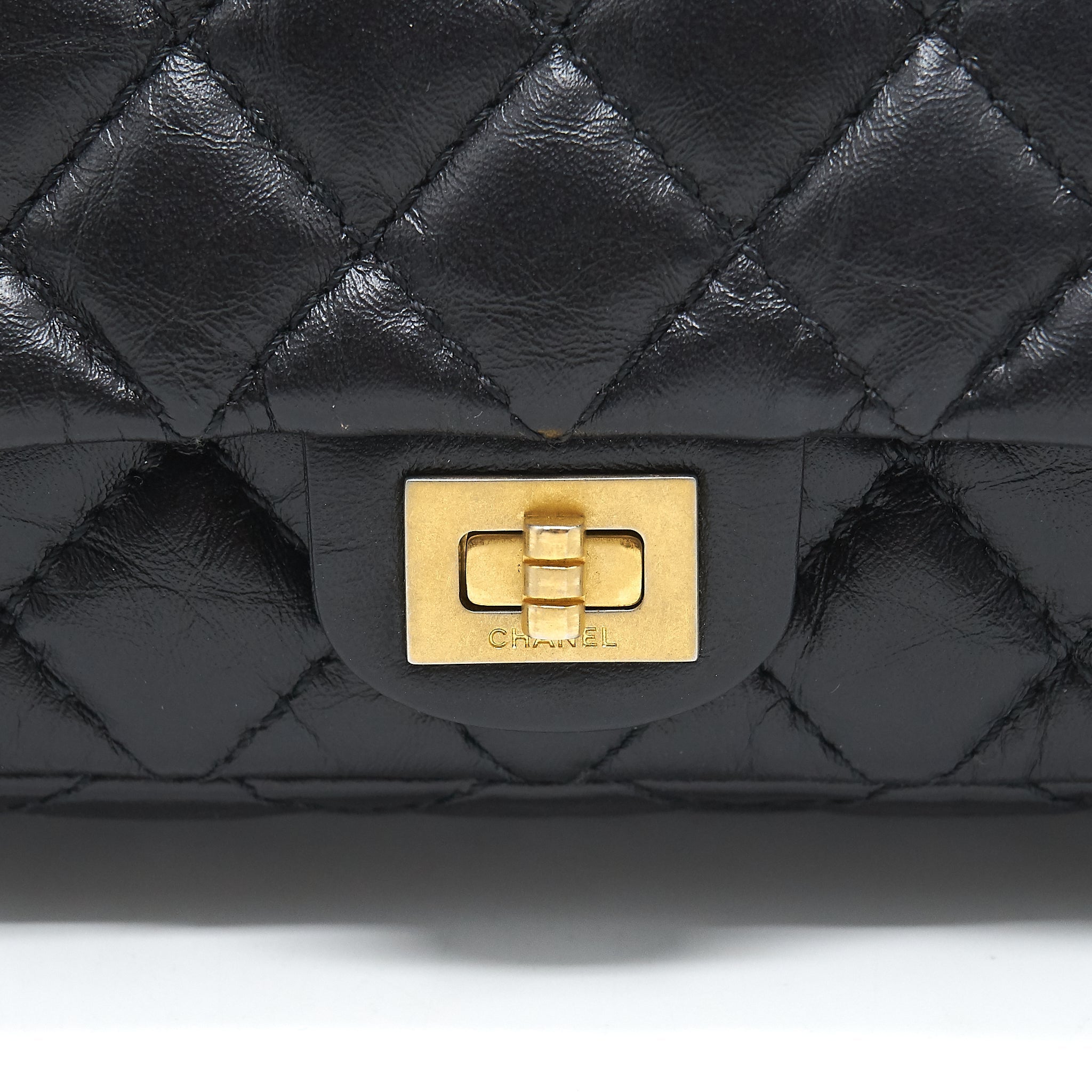 CHANEL 2.55 REISSUE MINI WAIST BELT BAG BLACK GHW