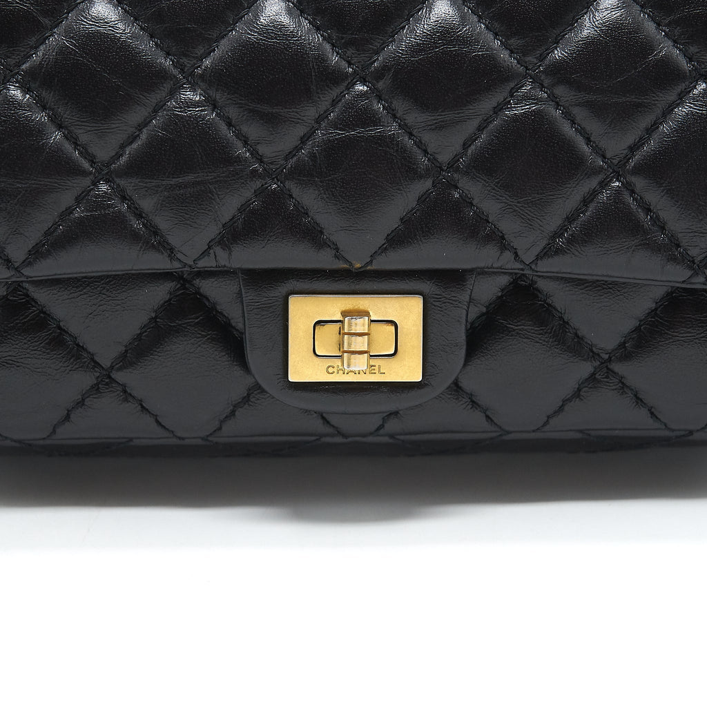 CHANEL 2.55 REISSUE MINI WAIST BELT BAG BLACK GHW