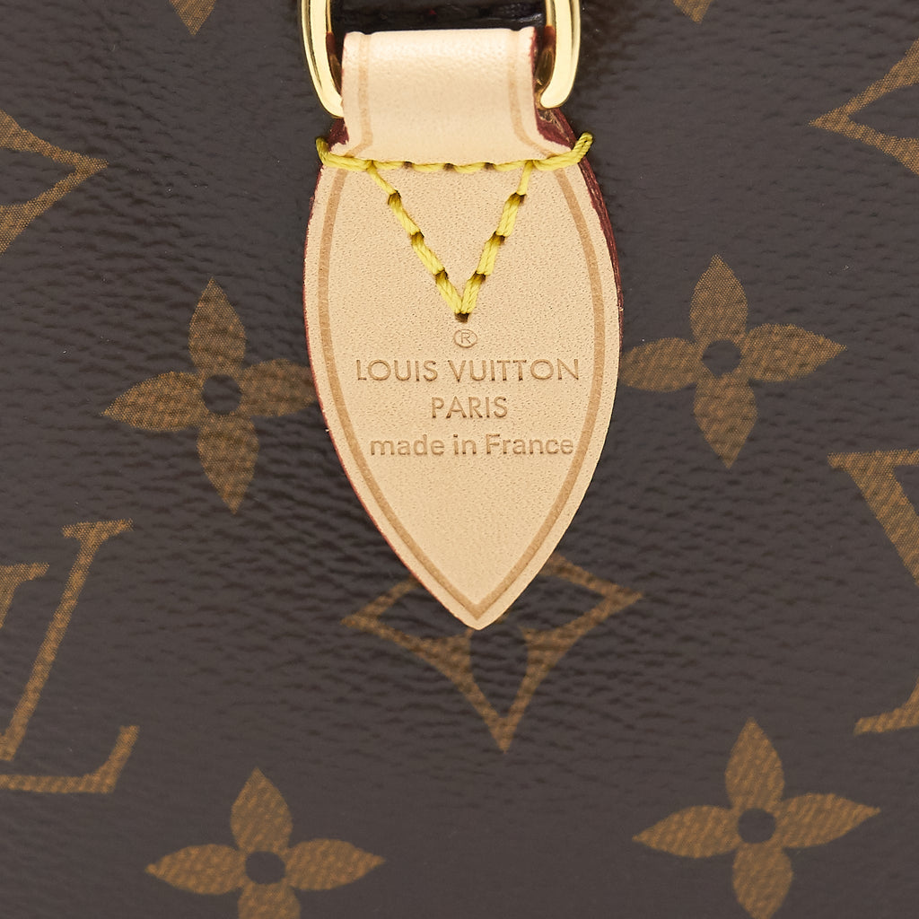 LOUIS VUITTON SPEEDY BANDOULIERE 20 MONOGRAM CANVAS BLACK STRAP