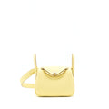 HERMES MINI LINDY CLEMENCE Z1 JAUNE POUSSIN GHW