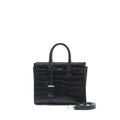 SAINT LAURENT/YSL SAC DE JOUR NANO CROC EMBOSSED BLACK SHW