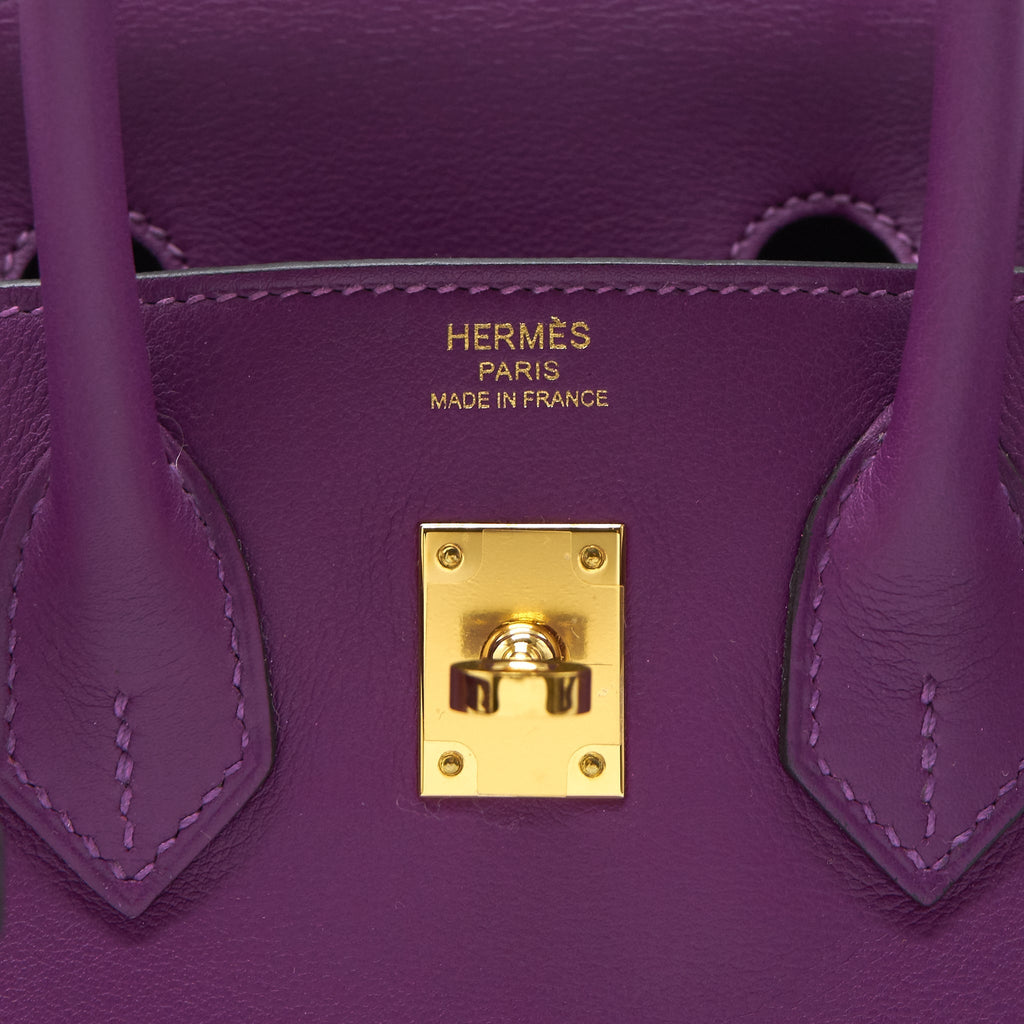 HERMES BIRKIN 25 SWIFT  P9 ANEMONE GHW