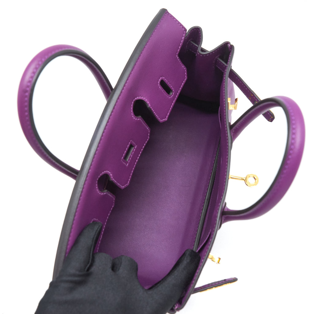HERMES BIRKIN 25 SWIFT  P9 ANEMONE GHW