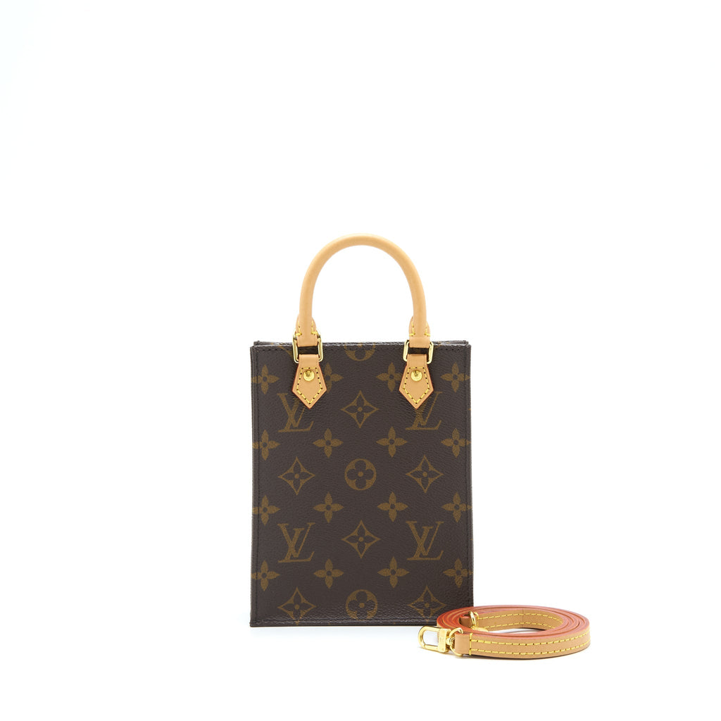 LOUIS VUITTON PETIT SAC PLAT MONOGRAM CANVAS GHW