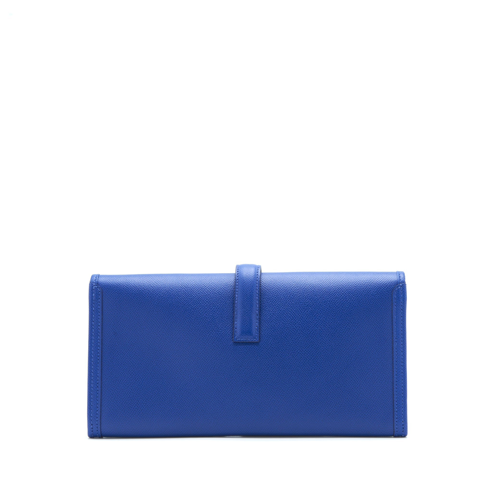 HERMES JIGE CLUTCH EPSOM BLUE ELECTRIC